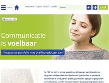 Tablet Screenshot of braille.nl
