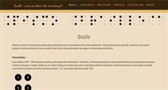 Desktop Screenshot of braille.pl